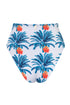 Niche Vintage Bottom / White Blue Palms - Ivory